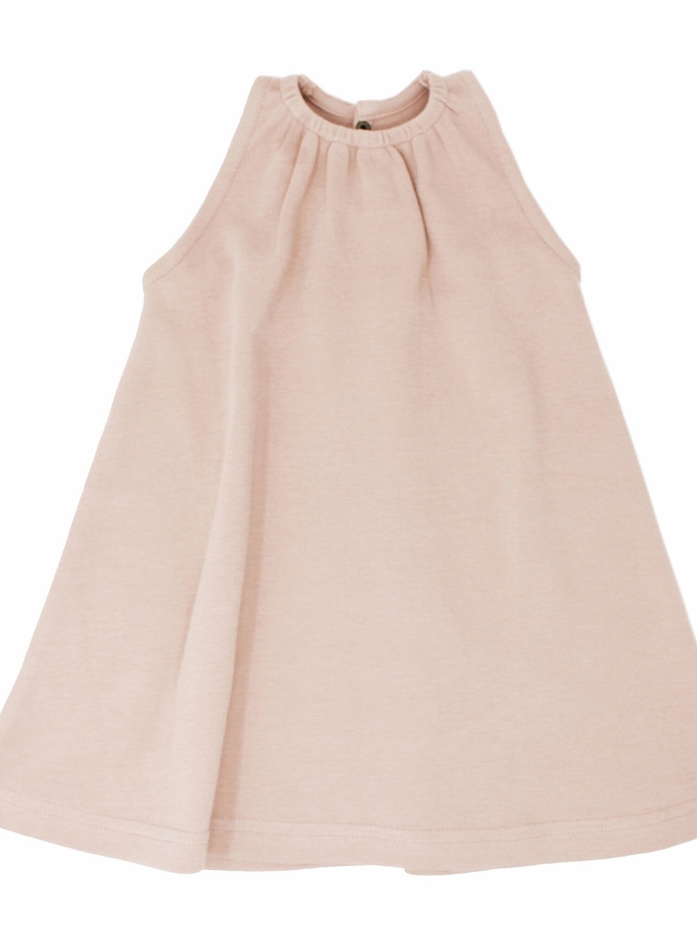 4T NWT L’ovedbaby Girls Organic Cotton Sleeveless Keyhole Dress- Rosewater Pink